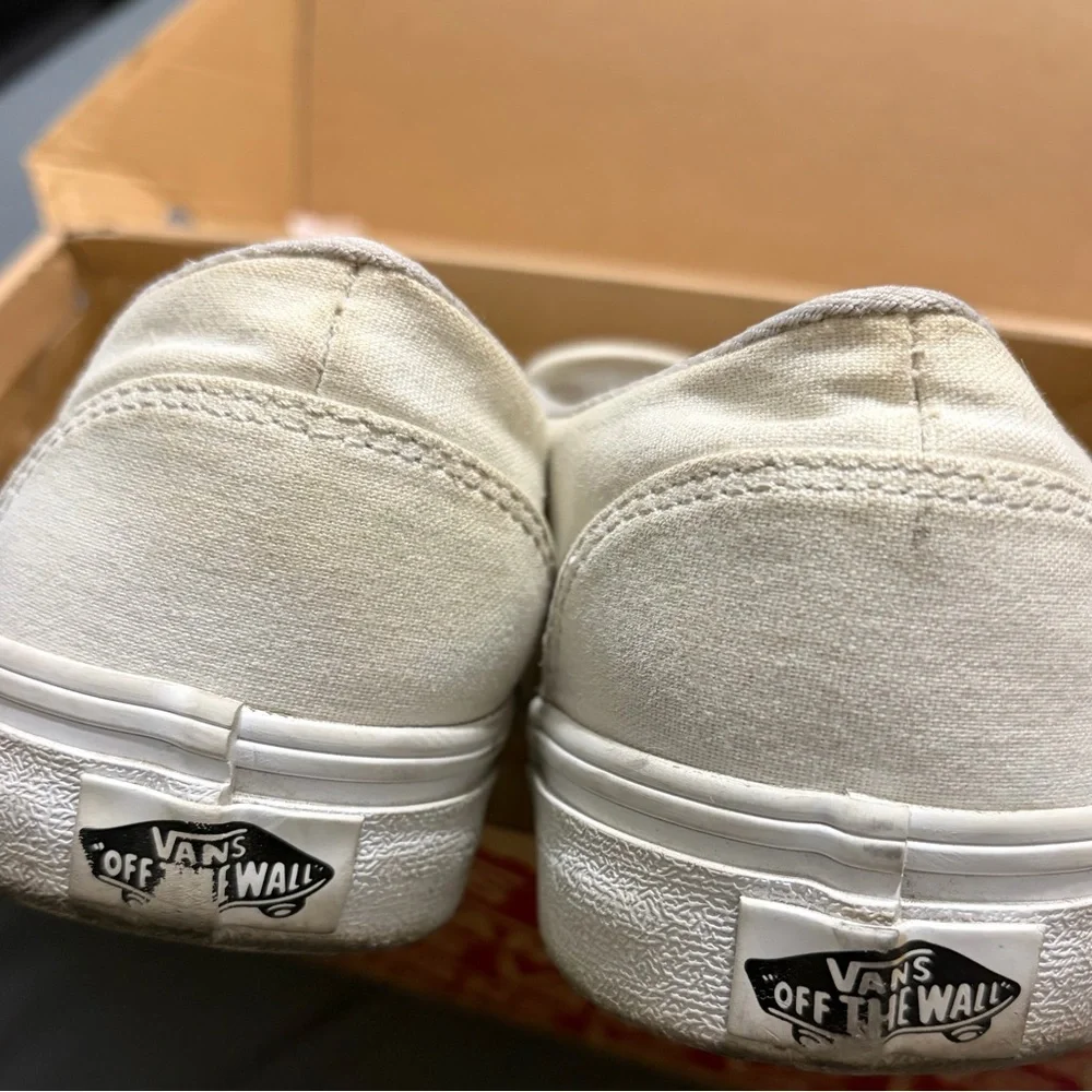 Vans True White Canvas Slip-On Sneakers - Picture 3 of 5